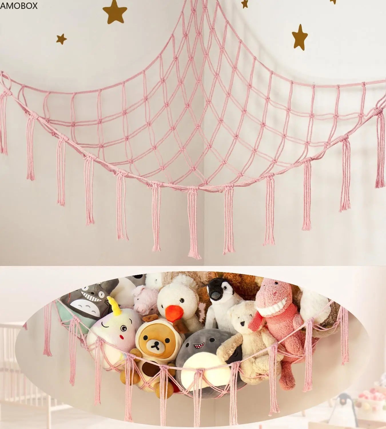 Hamac pour Peluche - StorageHammock™ - Rose