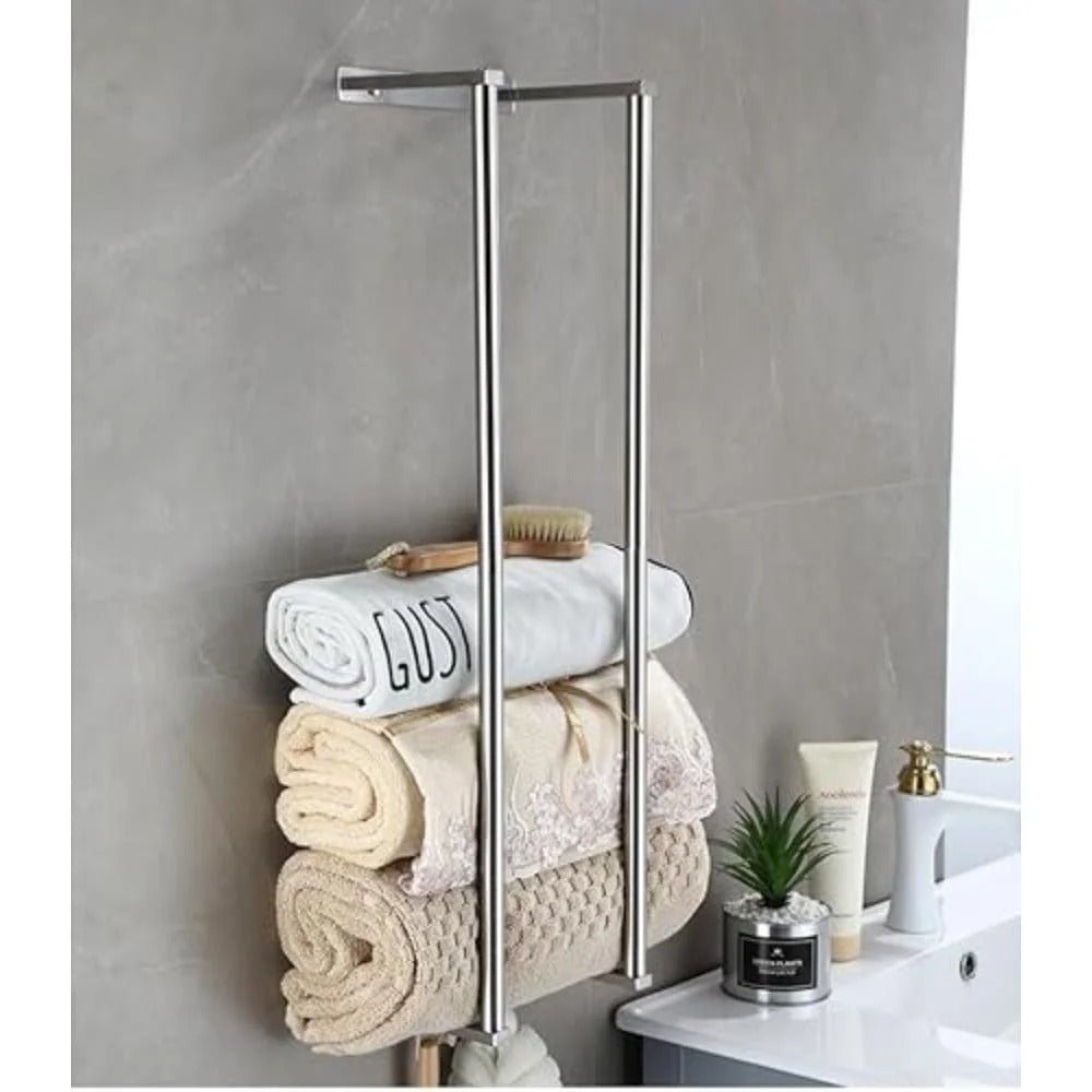 rangement serviette chrome