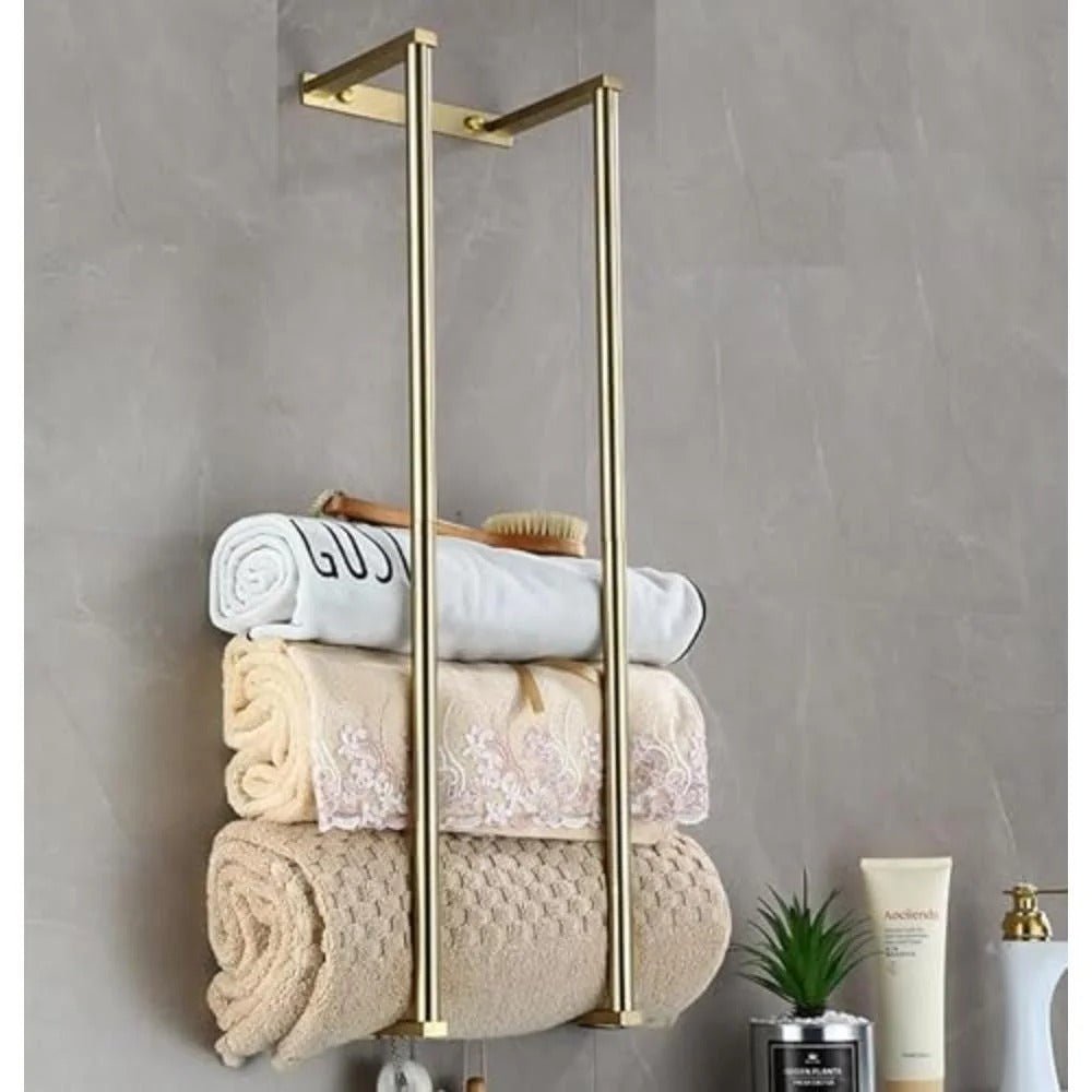 rangement serviette or bain