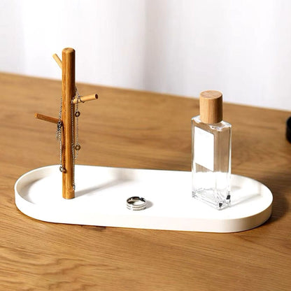 Rangement Clé - BranchOvalTray™ - Blanc
