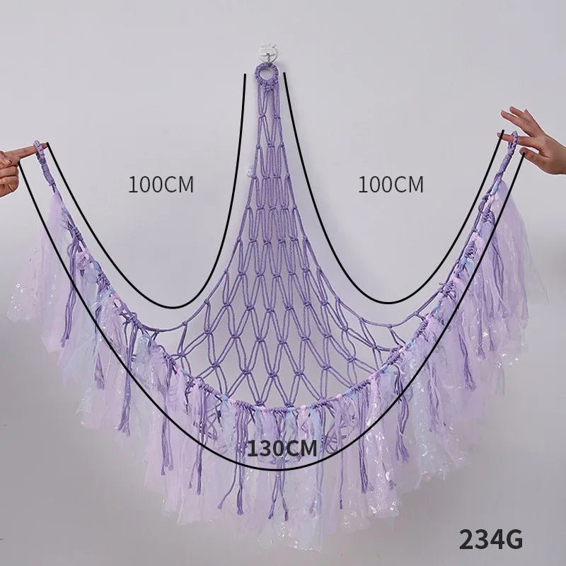 hamac a peluche violet A