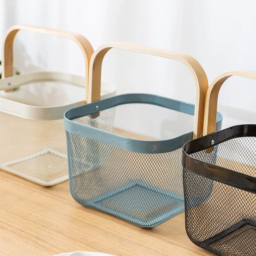 panier de rangement trois couleurs